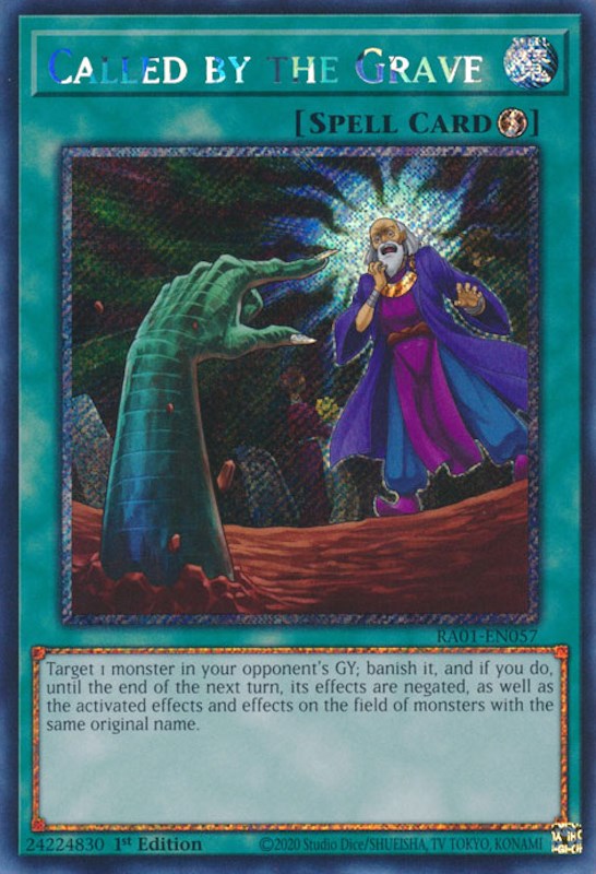 Called by the Grave [RA01-EN057] Platinum Secret Rare | Shuffle n Cut Hobbies & Games