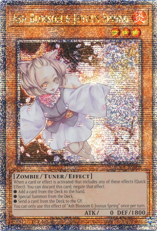 Ash Blossom & Joyous Spring [RA01-EN008] Quarter Century Secret Rare | Shuffle n Cut Hobbies & Games