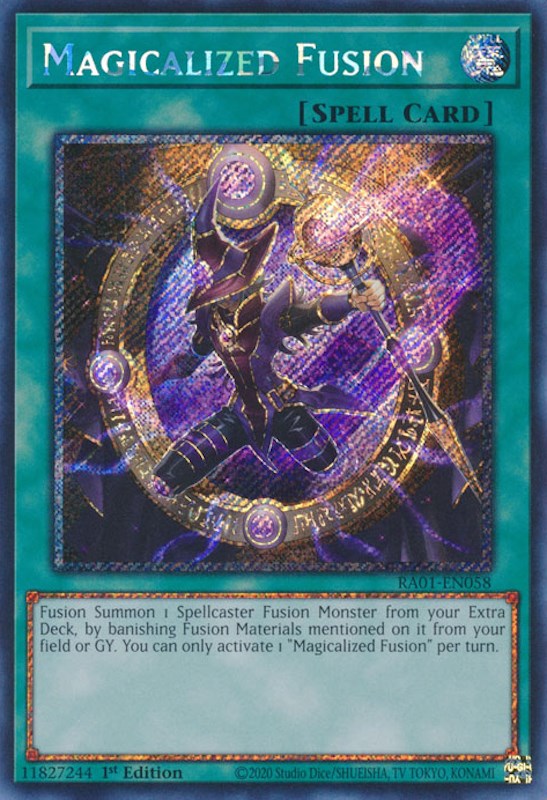 Magicalized Fusion [RA01-EN058] Platinum Secret Rare | Shuffle n Cut Hobbies & Games