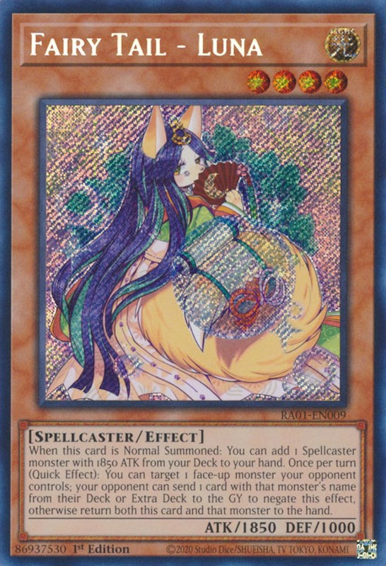 Fairy Tail - Luna [RA01-EN009] Secret Rare | Shuffle n Cut Hobbies & Games