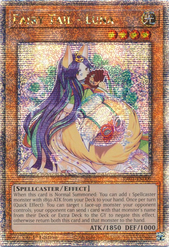 Fairy Tail - Luna [RA01-EN009] Quarter Century Secret Rare | Shuffle n Cut Hobbies & Games