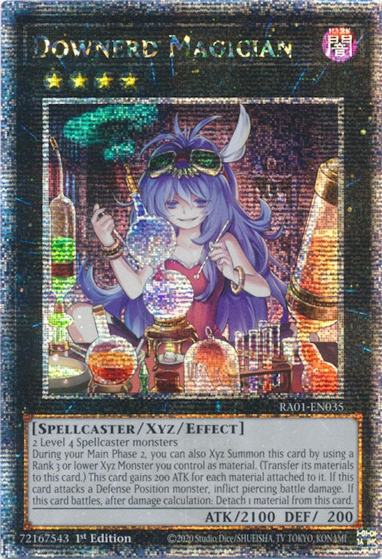 Downerd Magician [RA01-EN035] Quarter Century Secret Rare | Shuffle n Cut Hobbies & Games