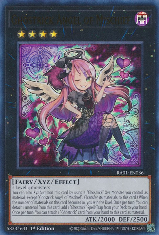 Ghostrick Angel of Mischief [RA01-EN036] Ultra Rare | Shuffle n Cut Hobbies & Games