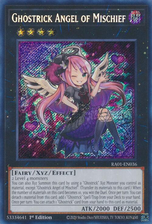 Ghostrick Angel of Mischief [RA01-EN036] Secret Rare | Shuffle n Cut Hobbies & Games