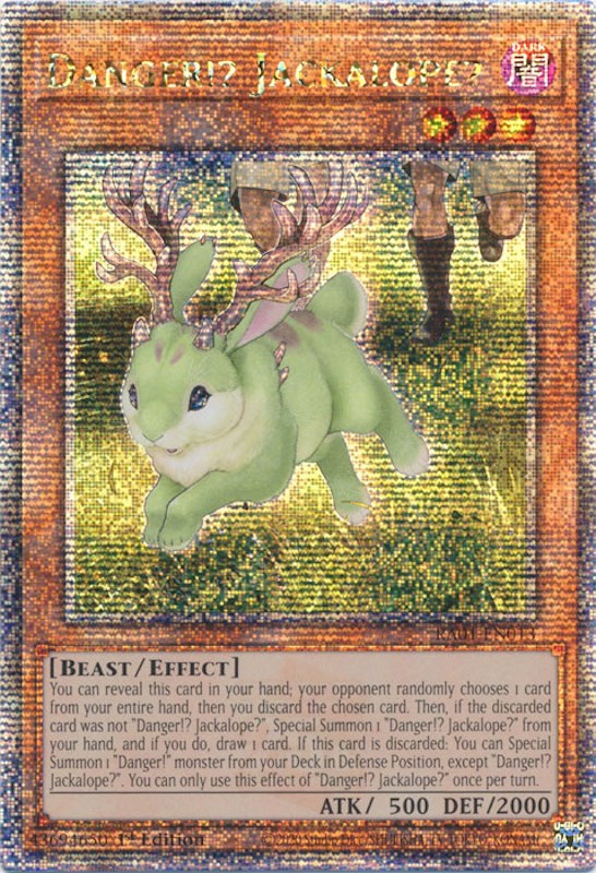 Danger!? Jackalope? [RA01-EN013] Quarter Century Secret Rare | Shuffle n Cut Hobbies & Games