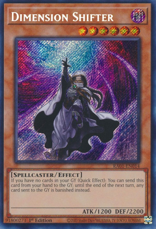 Dimension Shifter [RA01-EN014] Secret Rare | Shuffle n Cut Hobbies & Games