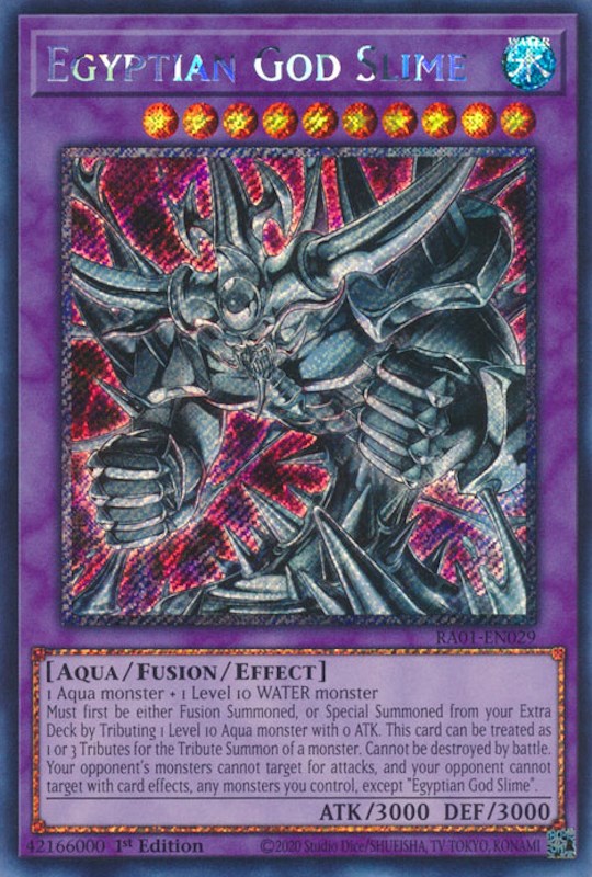 Egyptian God Slime [RA01-EN029] Platinum Secret Rare | Shuffle n Cut Hobbies & Games