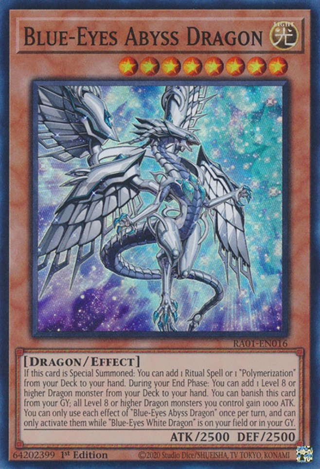 Blue-Eyes Abyss Dragon [RA01-EN016] Super Rare | Shuffle n Cut Hobbies & Games