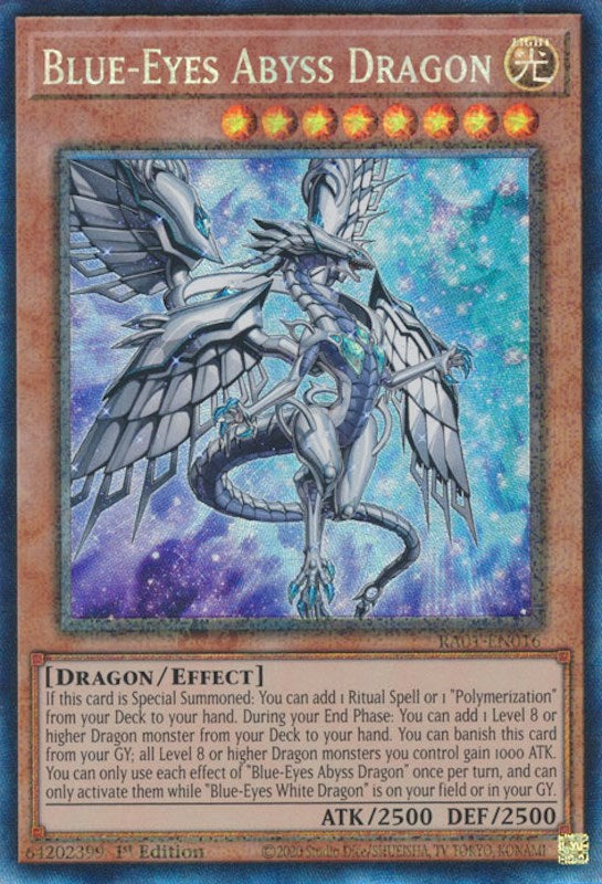 Blue-Eyes Abyss Dragon [RA01-EN016] Prismatic Collector's Rare | Shuffle n Cut Hobbies & Games