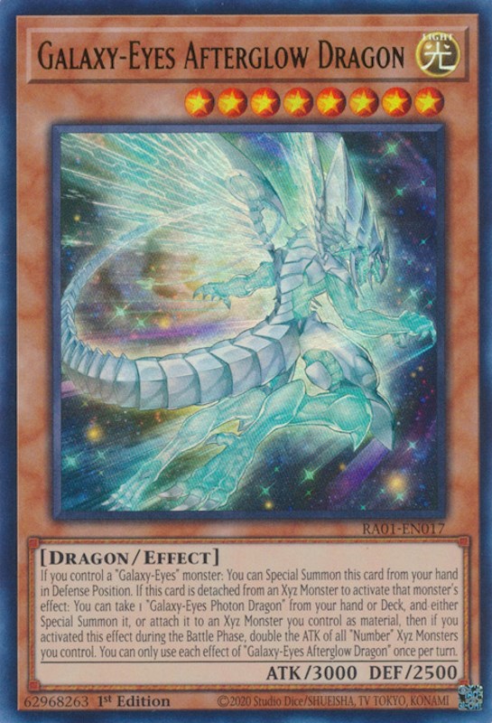 Galaxy-Eyes Afterglow Dragon [RA01-EN017] Ultra Rare | Shuffle n Cut Hobbies & Games