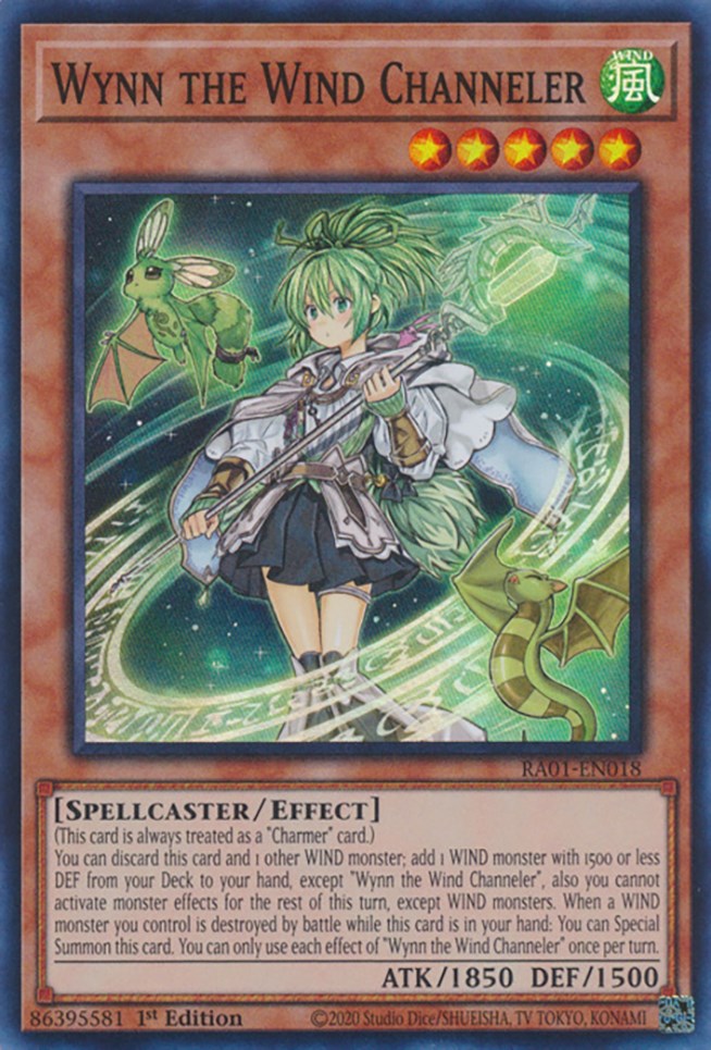 Wynn the Wind Channeler [RA01-EN018] Super Rare | Shuffle n Cut Hobbies & Games