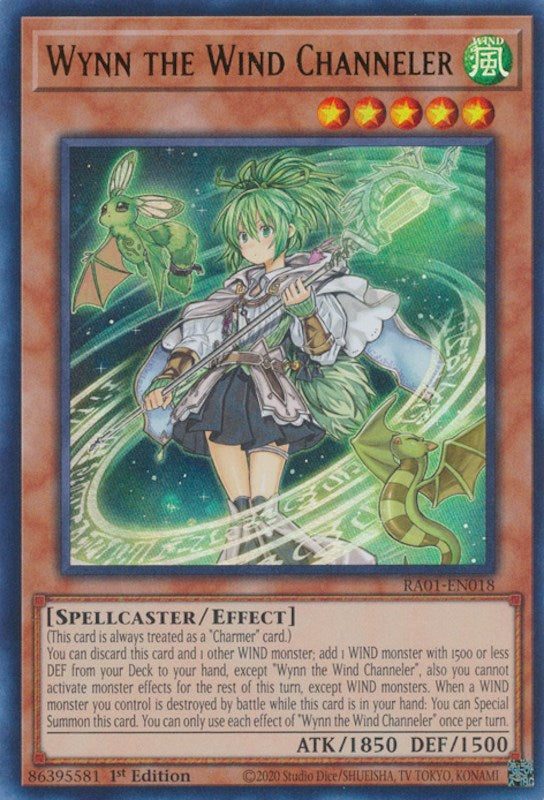 Wynn the Wind Channeler [RA01-EN018] Ultra Rare | Shuffle n Cut Hobbies & Games