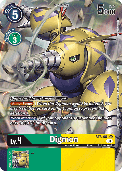 Digmon [BT8-051] (Alternate Art) [New Awakening] | Shuffle n Cut Hobbies & Games