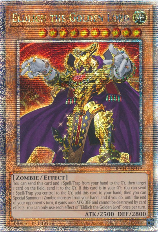 Eldlich the Golden Lord [RA01-EN019] Quarter Century Secret Rare | Shuffle n Cut Hobbies & Games