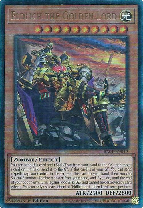 Eldlich the Golden Lord (Alternate Art) [RA01-EN019] Prismatic Ultimate Rare | Shuffle n Cut Hobbies & Games