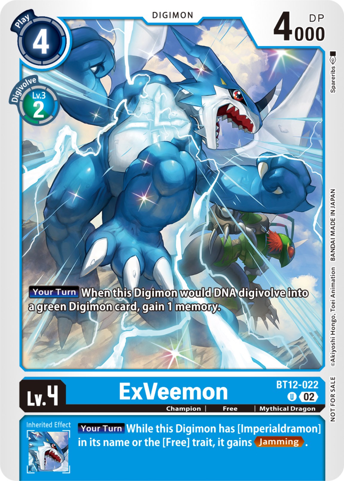 ExVeemon [BT12-022] (NYCC 2023 Demo Deck) [Across Time] | Shuffle n Cut Hobbies & Games