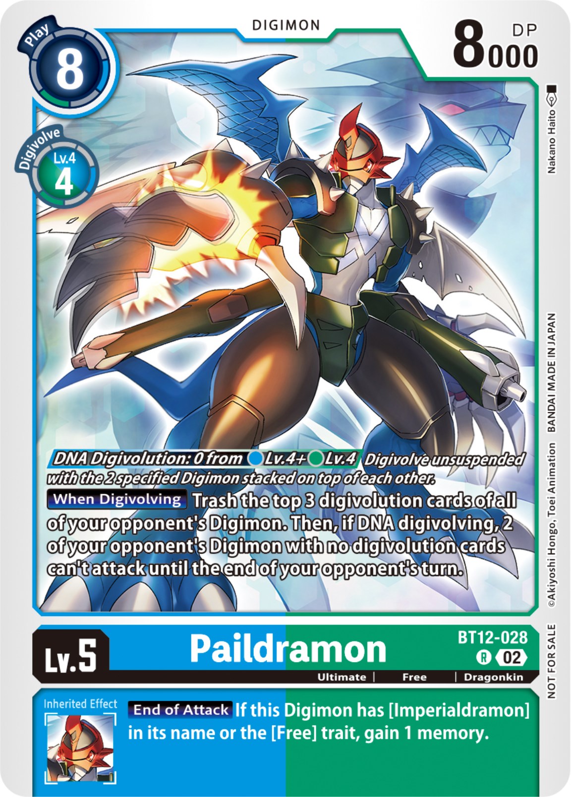 Paildramon [BT12-028] (NYCC 2023 Demo Deck) [Across Time] | Shuffle n Cut Hobbies & Games