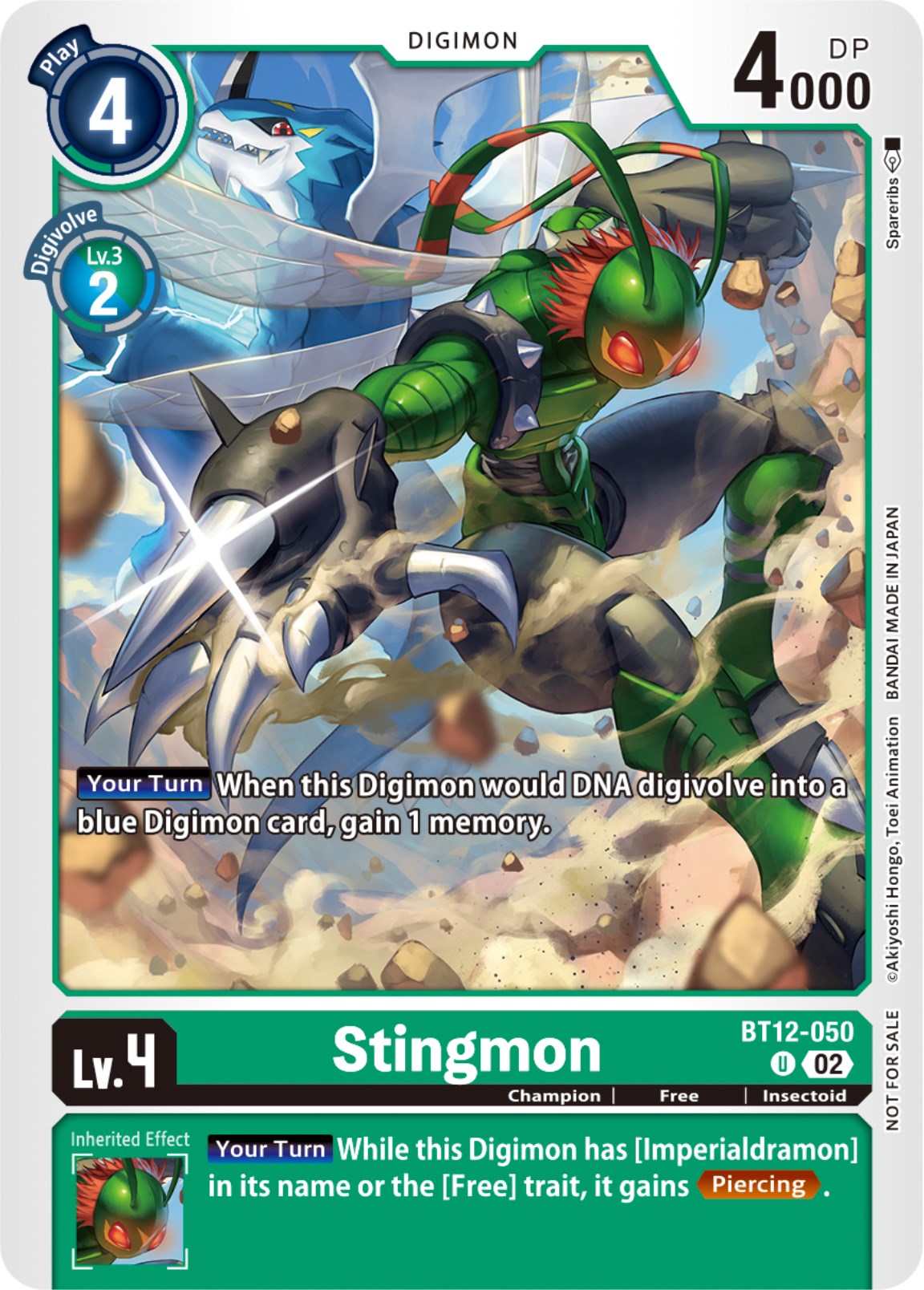 Stingmon [BT12-050] (NYCC 2023 Demo Deck) [Across Time] | Shuffle n Cut Hobbies & Games