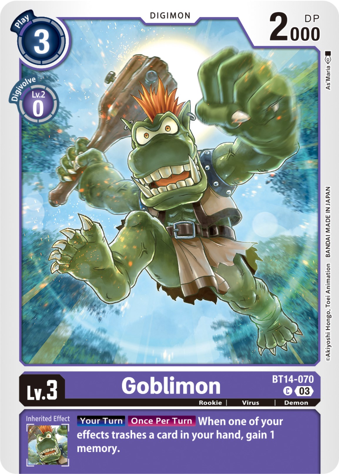 Goblimon [BT14-070] [Blast Ace] | Shuffle n Cut Hobbies & Games