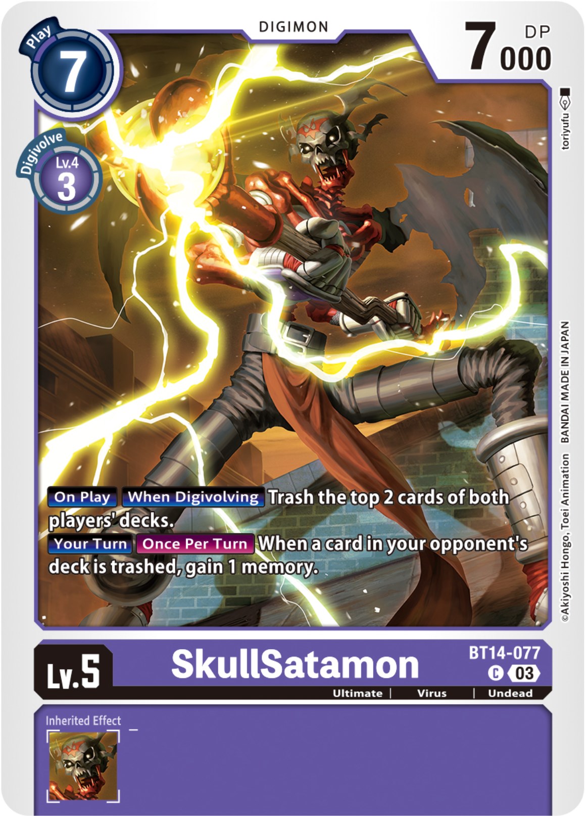 SkullSatamon [BT14-077] [Blast Ace] | Shuffle n Cut Hobbies & Games