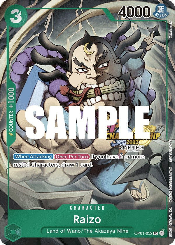 Raizo (CS 2023 Event Pack) [One Piece Promotion Cards] | Shuffle n Cut Hobbies & Games