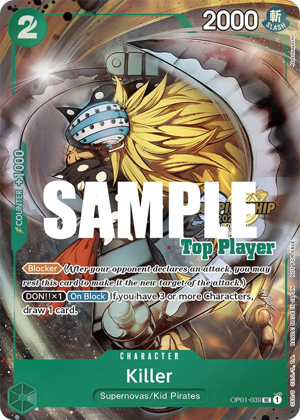 Killer (CS 2023 Top Players Pack) [One Piece Promotion Cards] | Shuffle n Cut Hobbies & Games