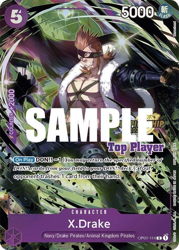 X.Drake (CS 2023 Top Players Pack) [One Piece Promotion Cards] | Shuffle n Cut Hobbies & Games