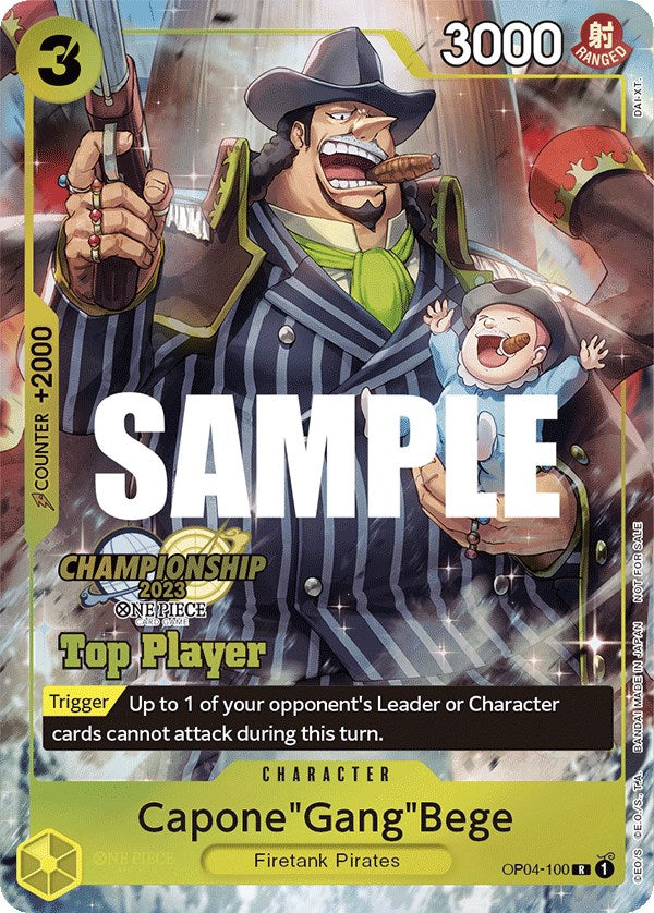 Capone"Gang"Bege (CS 2023 Top Players Pack) [One Piece Promotion Cards] | Shuffle n Cut Hobbies & Games