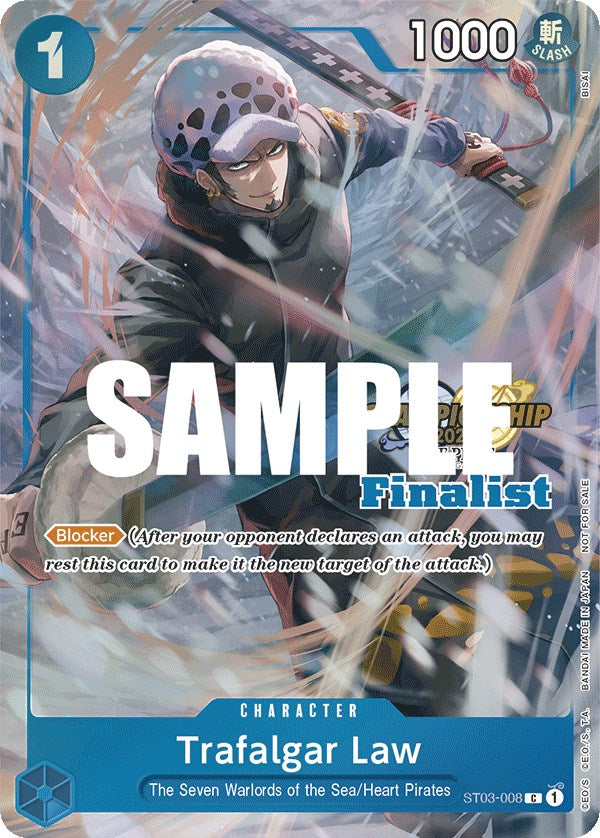 Trafalgar Law (CS 2023 Top Players Pack) [Finalist] [One Piece Promotion Cards] | Shuffle n Cut Hobbies & Games