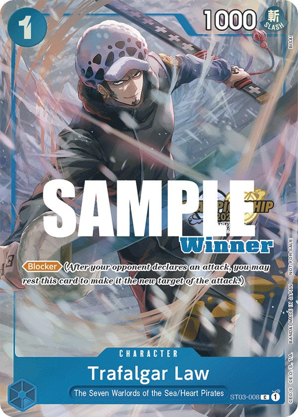 Trafalgar Law (CS 2023 Top Players Pack) [Winner] [One Piece Promotion Cards] | Shuffle n Cut Hobbies & Games