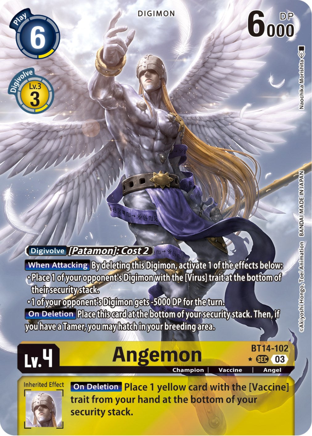 Angemon [BT14-102] (Alternate Art) [Blast Ace] | Shuffle n Cut Hobbies & Games