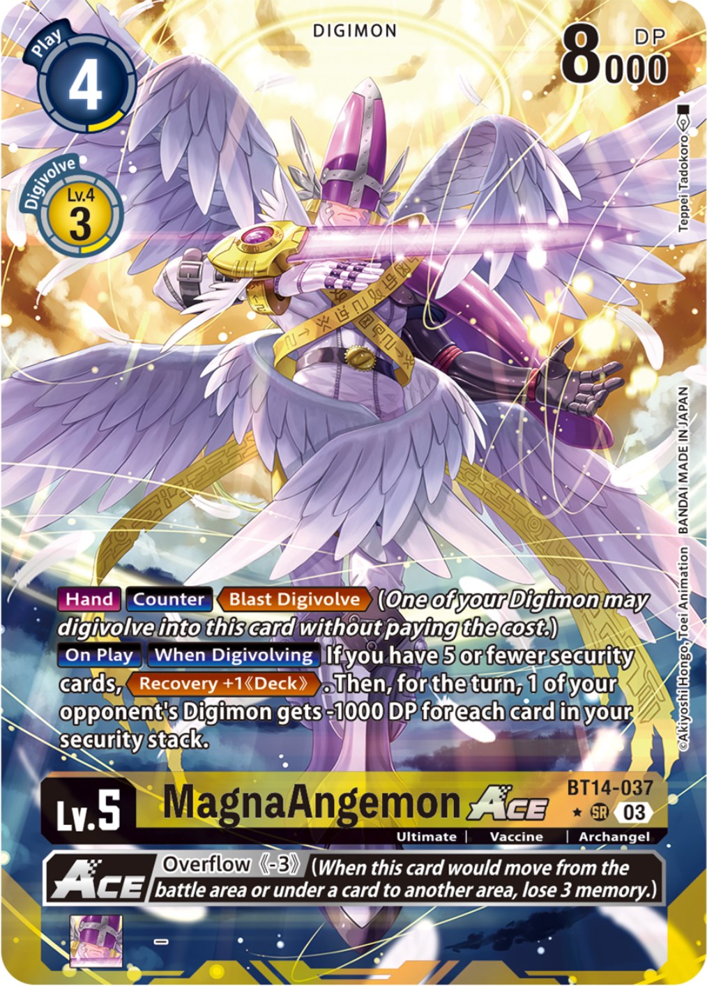 MagnaAngemon Ace [BT14-037] (Alternate Art) [Blast Ace] | Shuffle n Cut Hobbies & Games