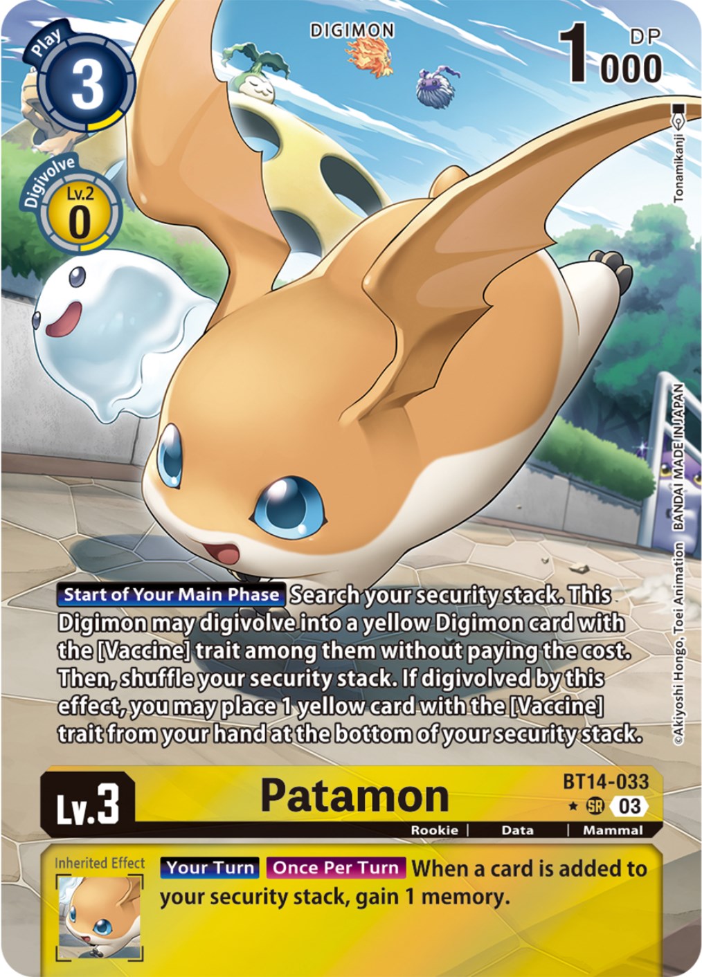 Patamon [BT14-033] (Alternate Art) [Blast Ace] | Shuffle n Cut Hobbies & Games