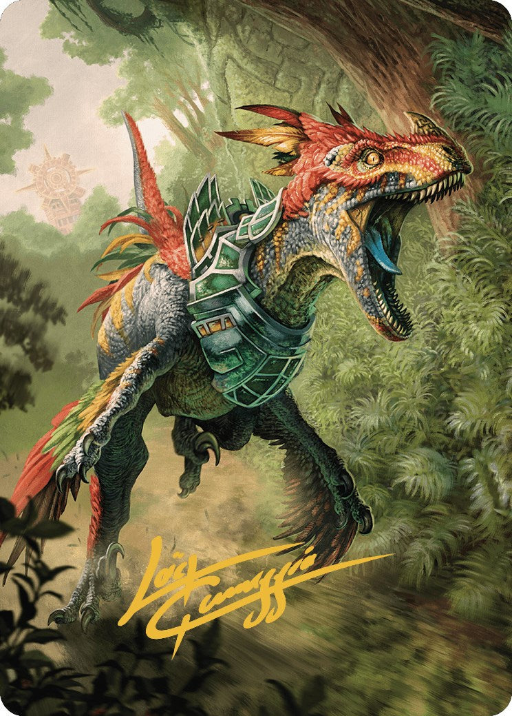 Dinosaur Token Art Card (Gold-Stamped Signature) [The Lost Caverns of Ixalan Art Series] | Shuffle n Cut Hobbies & Games