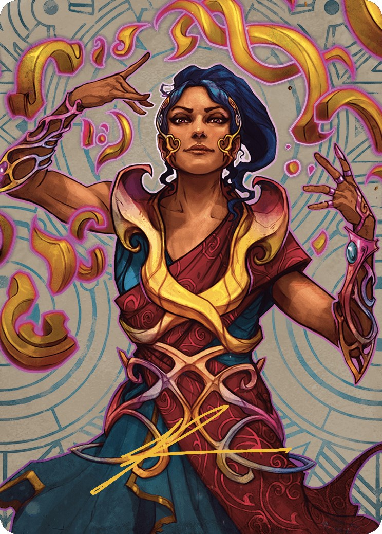 Saheeli, the Sun's Brilliance Art Card (Gold-Stamped Signature) [The Lost Caverns of Ixalan Art Series] | Shuffle n Cut Hobbies & Games