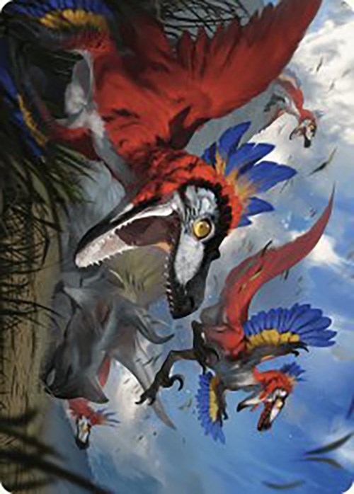 Wrathful Raptors Art Card [The Lost Caverns of Ixalan Art Series] | Shuffle n Cut Hobbies & Games