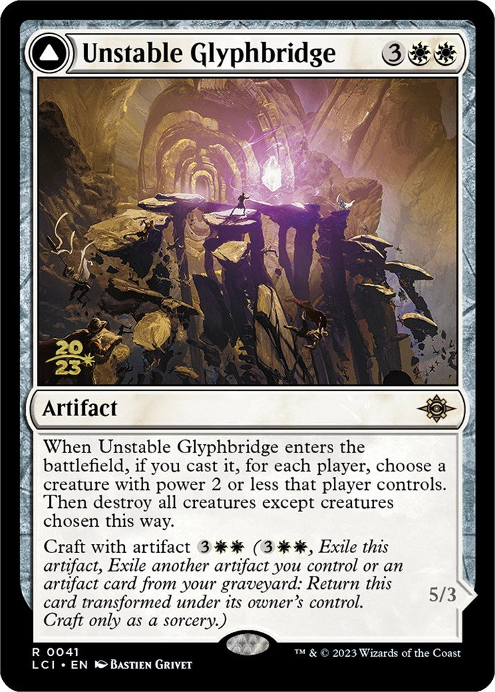 Unstable Glyphbridge // Sandswirl Wanderglyph [The Lost Caverns of Ixalan Prerelease Cards] | Shuffle n Cut Hobbies & Games