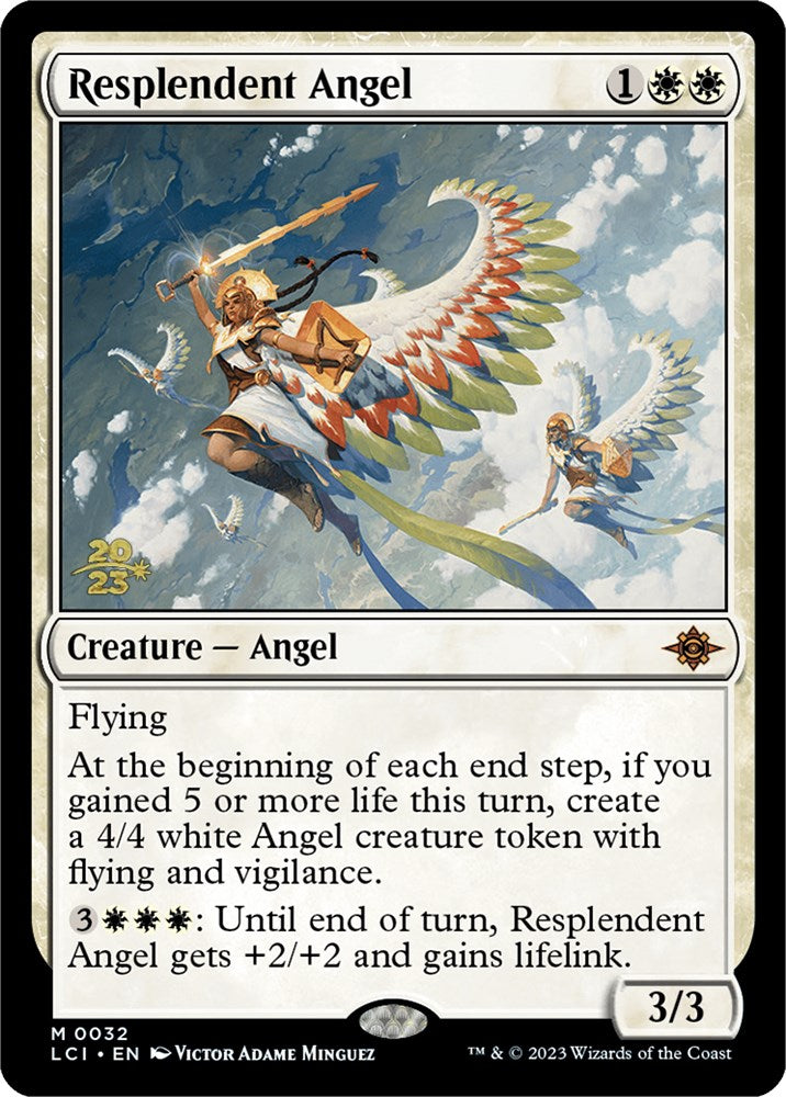 Resplendent Angel (LCI) [The Lost Caverns of Ixalan Prerelease Cards] | Shuffle n Cut Hobbies & Games