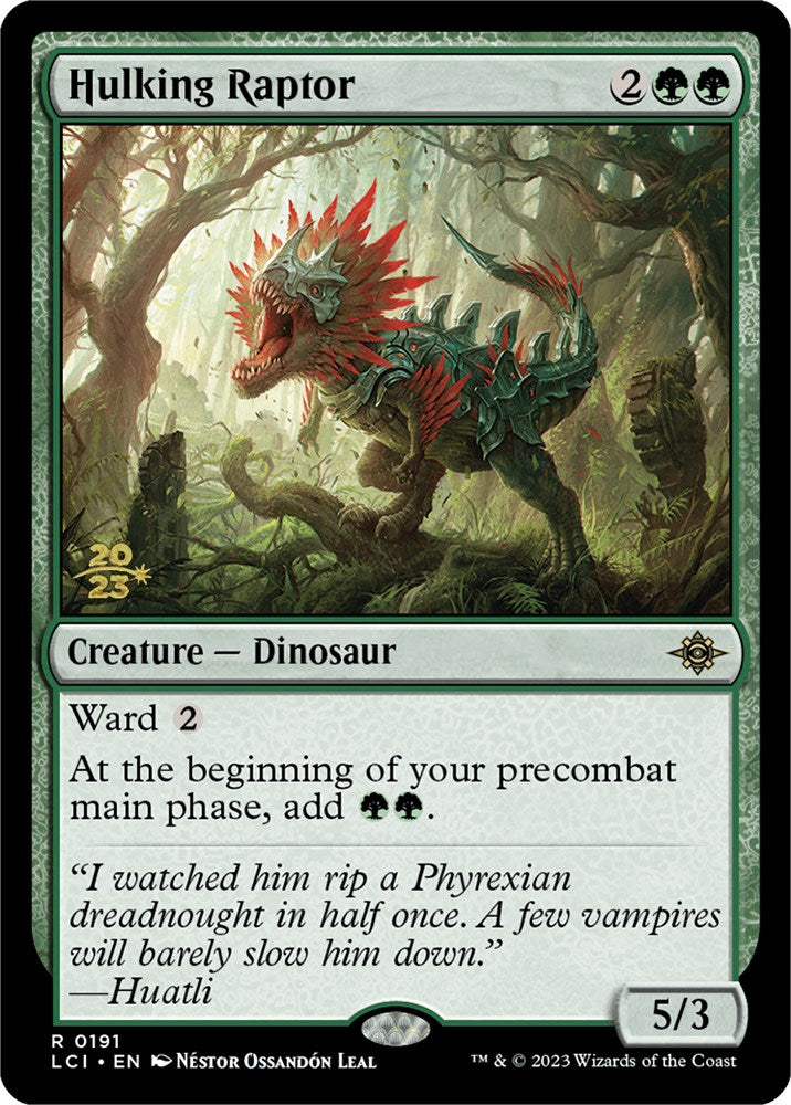 Hulking Raptor [The Lost Caverns of Ixalan Prerelease Cards] | Shuffle n Cut Hobbies & Games