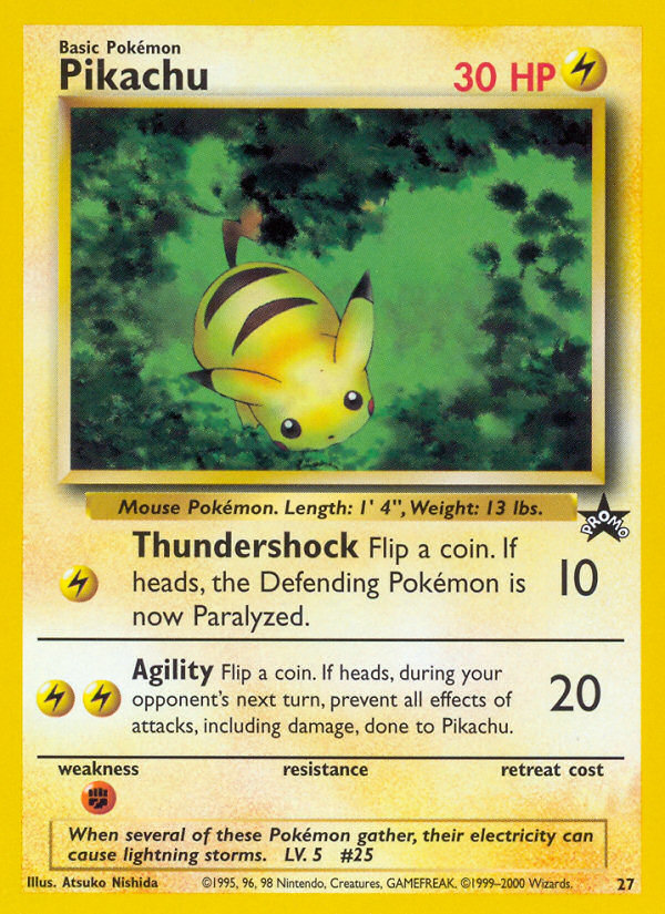 Pikachu (27) [Wizards of the Coast: Black Star Promos] | Shuffle n Cut Hobbies & Games