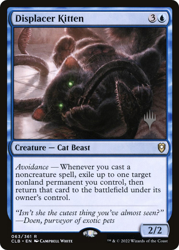 Displacer Kitten (Promo Pack) [The Lost Caverns of Ixalan Promos] | Shuffle n Cut Hobbies & Games