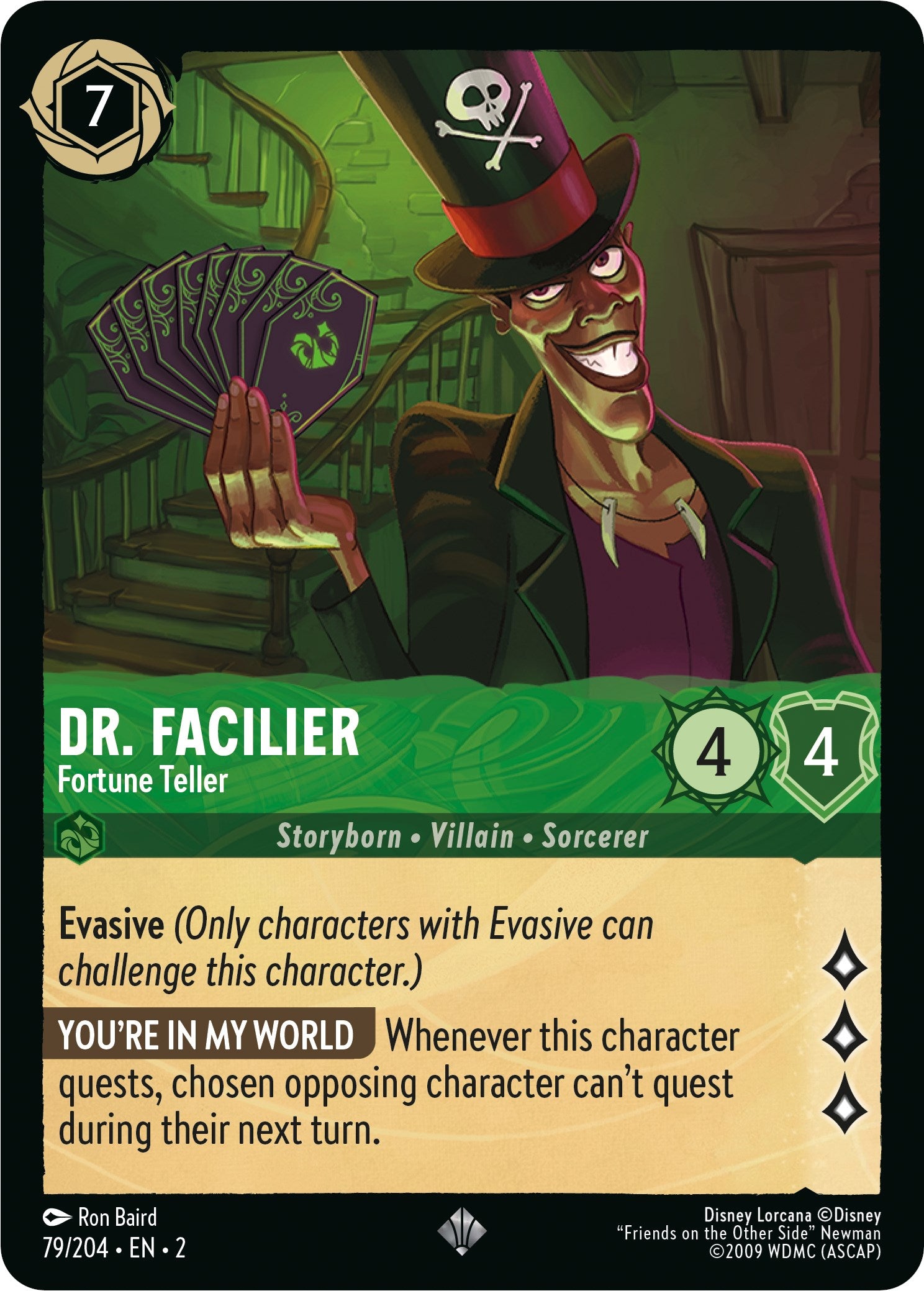 Dr. Facilier - Fortune Teller (79/204) [Rise of the Floodborn] | Shuffle n Cut Hobbies & Games