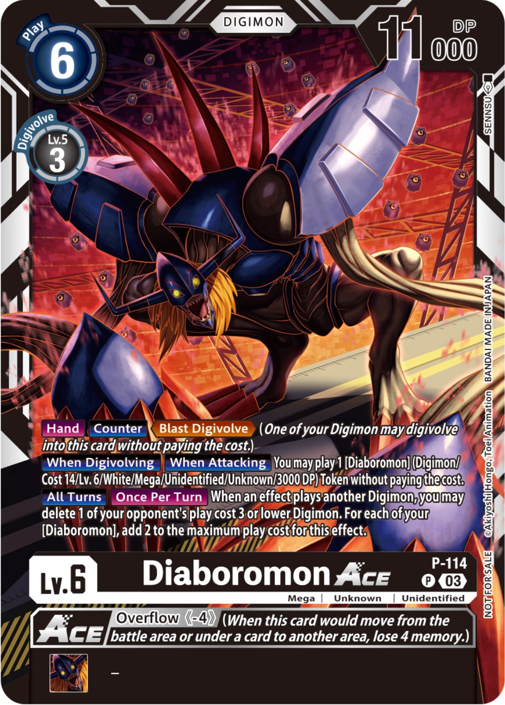 Diaboromon Ace [P-114] (3rd Anniversary Survey Pack) [Promotional Cards] | Shuffle n Cut Hobbies & Games