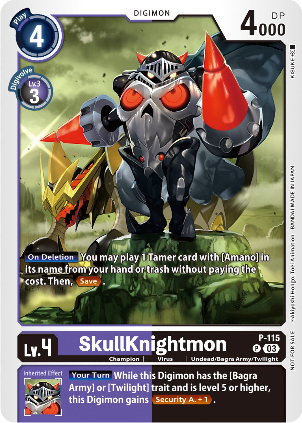 SkullKnightmon [P-115] (3rd Anniversary Survey Pack) [Promotional Cards] | Shuffle n Cut Hobbies & Games