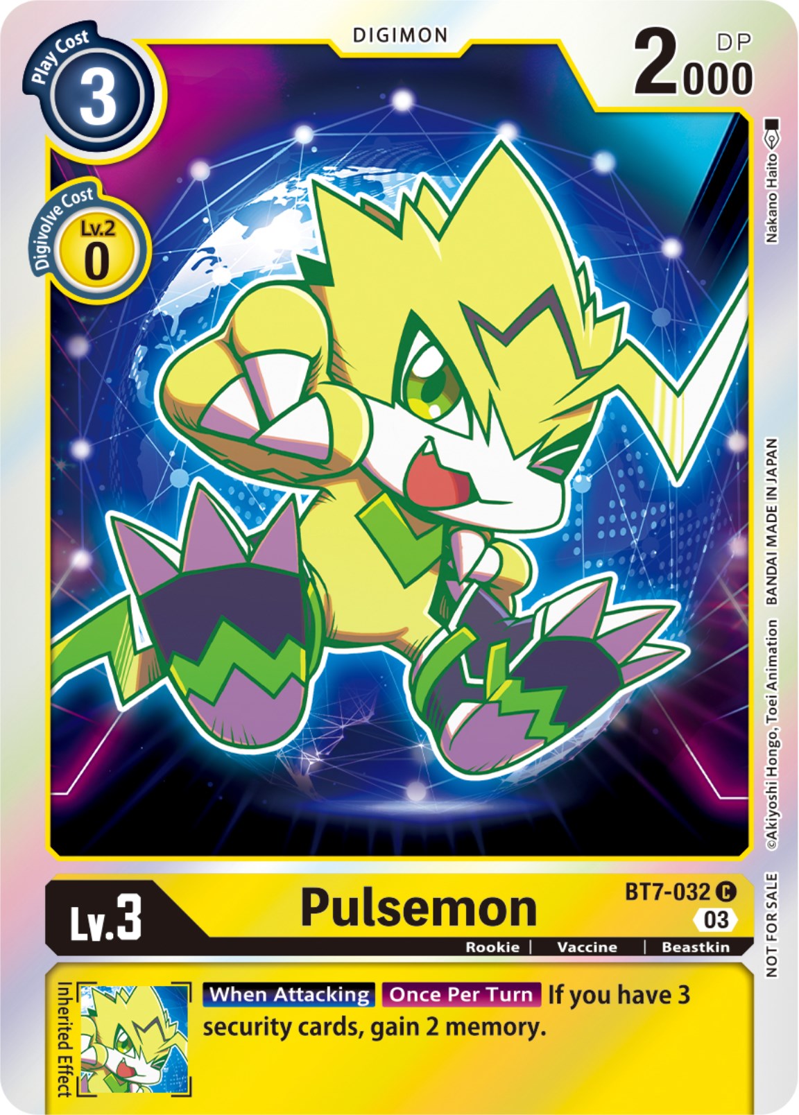 Pulsemon [BT7-032] (Official Tournament Pack Vol.11) [Next Adventure] | Shuffle n Cut Hobbies & Games