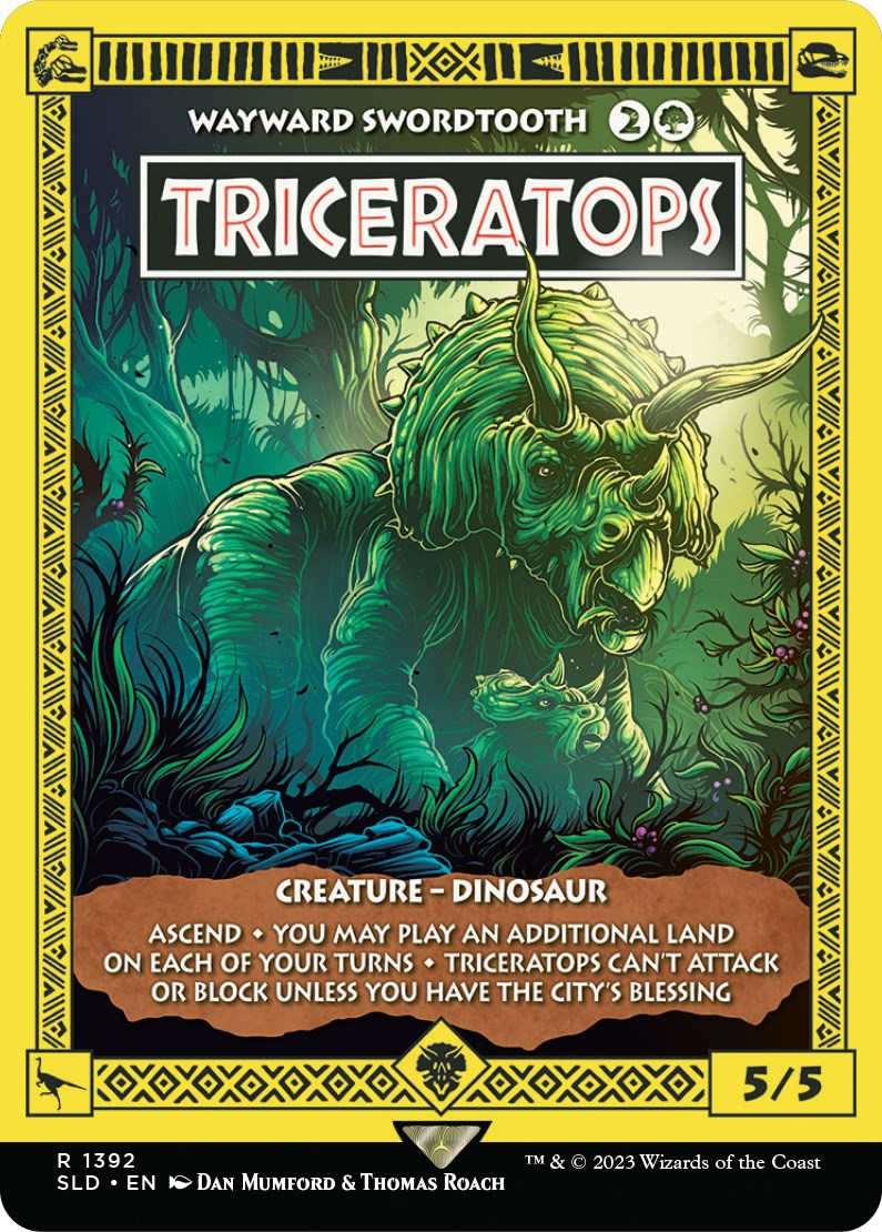 Triceratops - Wayward Swordtooth [Secret Lair Drop Series] | Shuffle n Cut Hobbies & Games