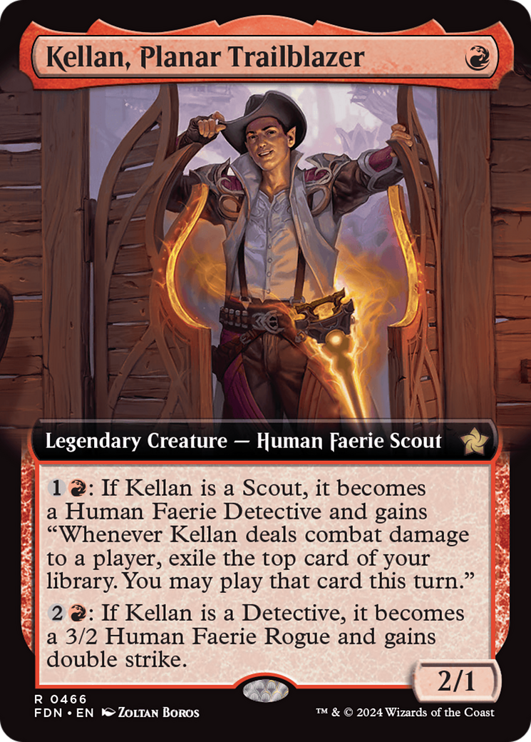 Kellan, Planar Trailblazer (Extended Art) [Foundations] | Shuffle n Cut Hobbies & Games