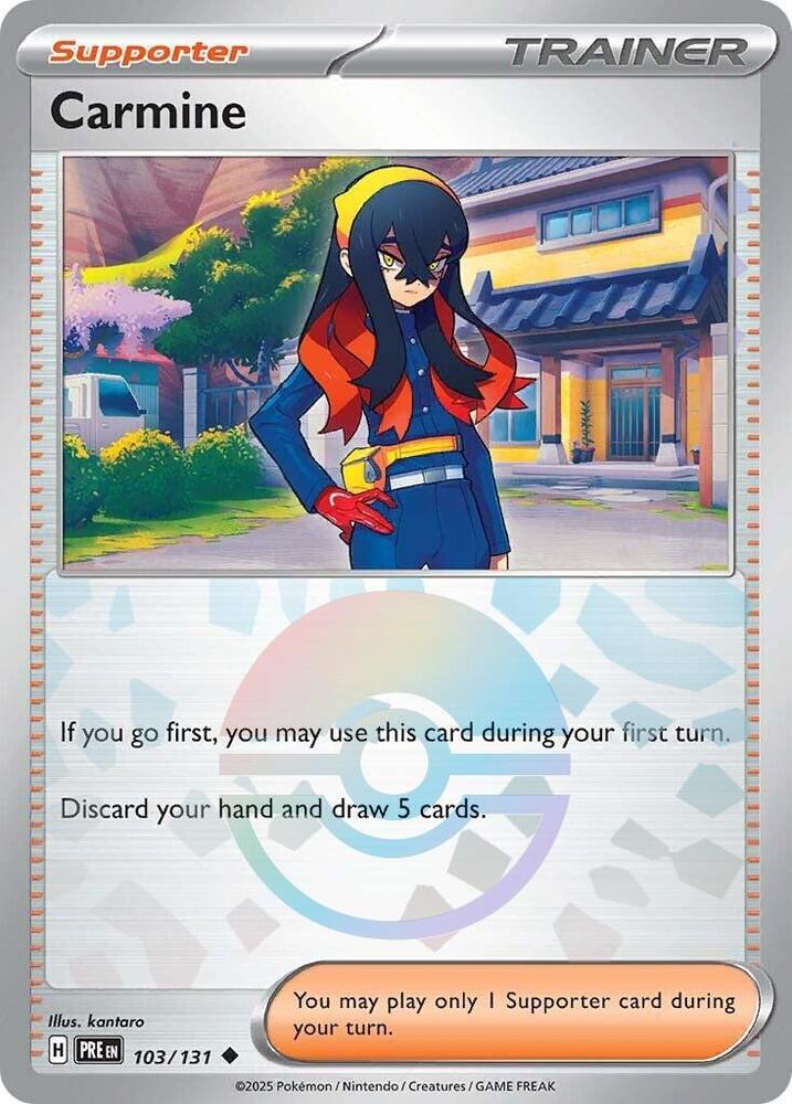 Carmine (103/131) (Poke Ball Pattern) [Scarlet & Violet: Prismatic Evolutions] | Shuffle n Cut Hobbies & Games