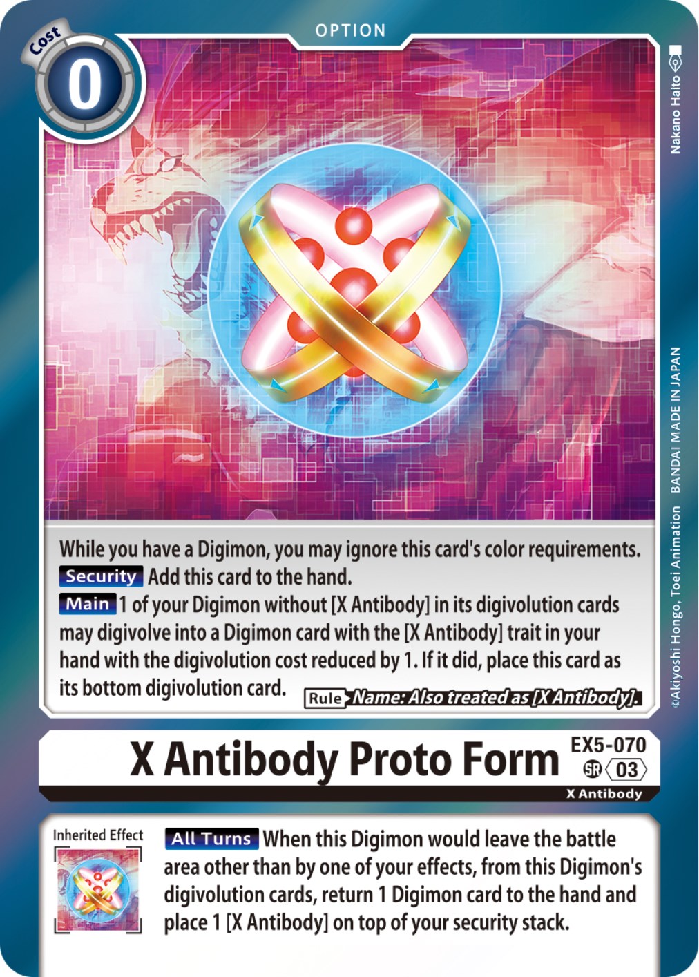 X Antibody Proto Form [EX5-070] [Animal Colosseum] | Shuffle n Cut Hobbies & Games