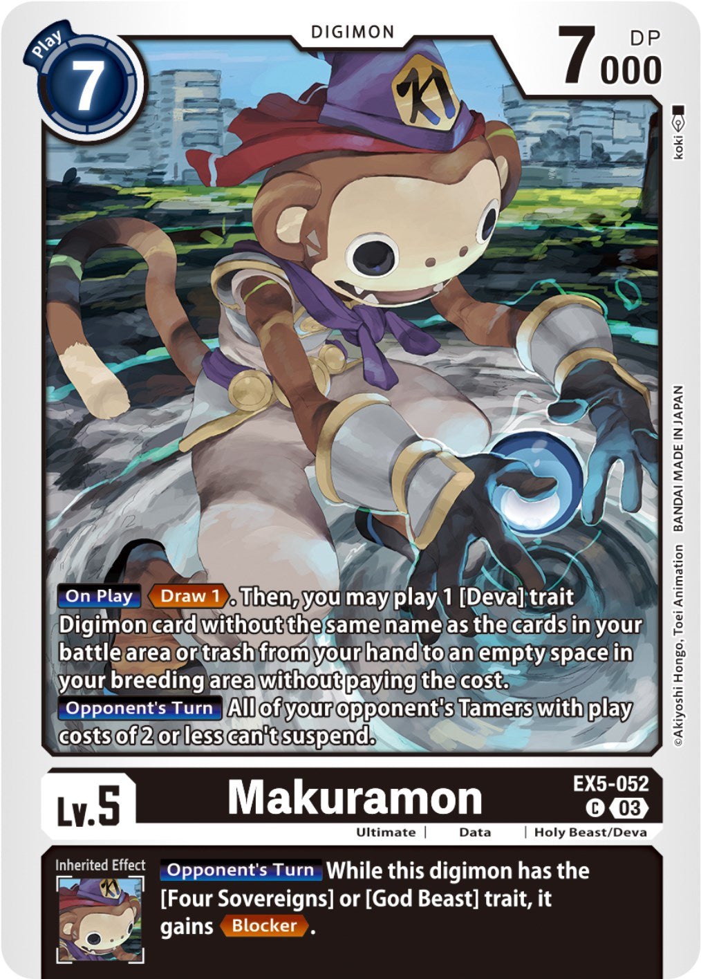 Makuramon [EX5-052] [Animal Colosseum] | Shuffle n Cut Hobbies & Games